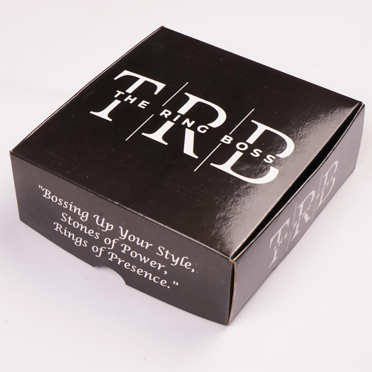 Black Curb Chain Ring - 6 mm