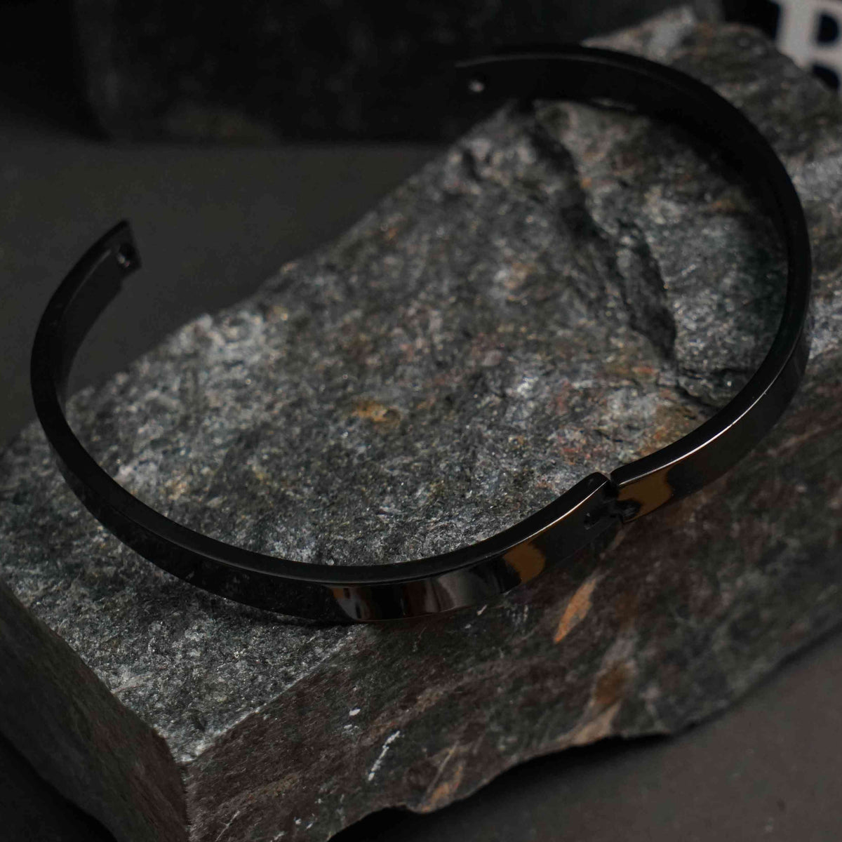 Black Cuff Bracelet