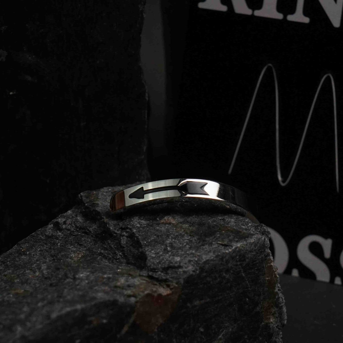 Silver Trendy Cuff Bracelet