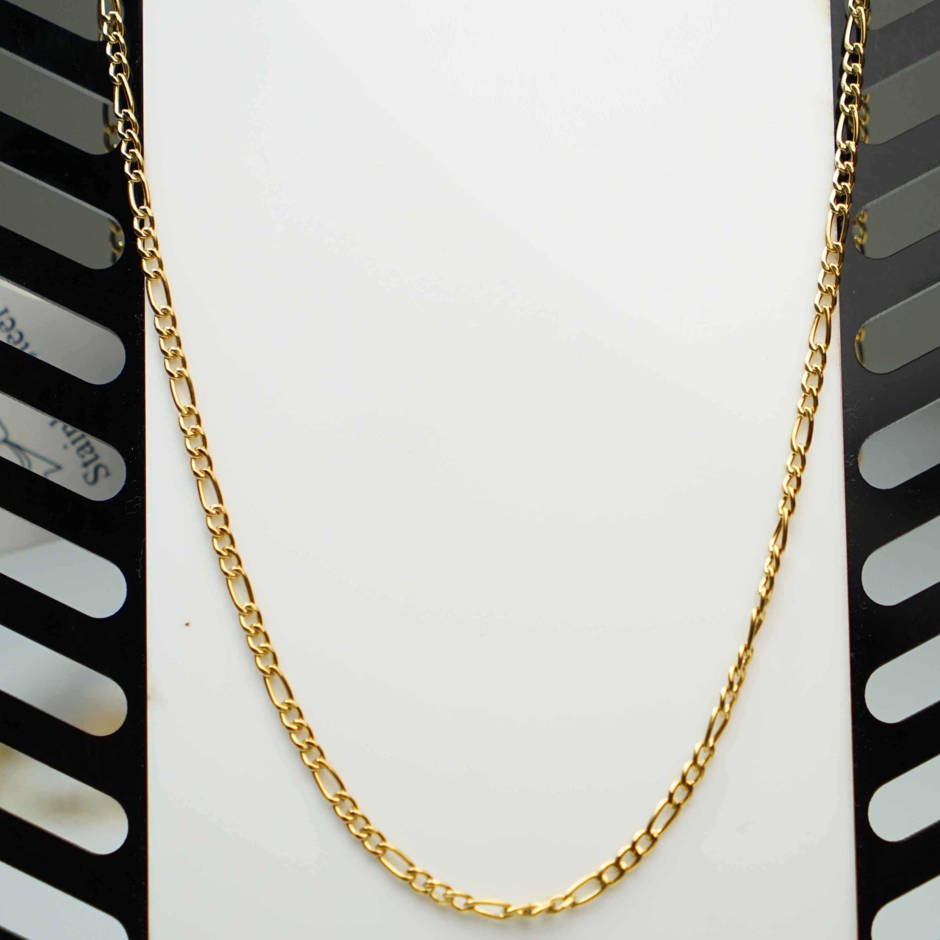 Golden Figaro Link Chain 4mm