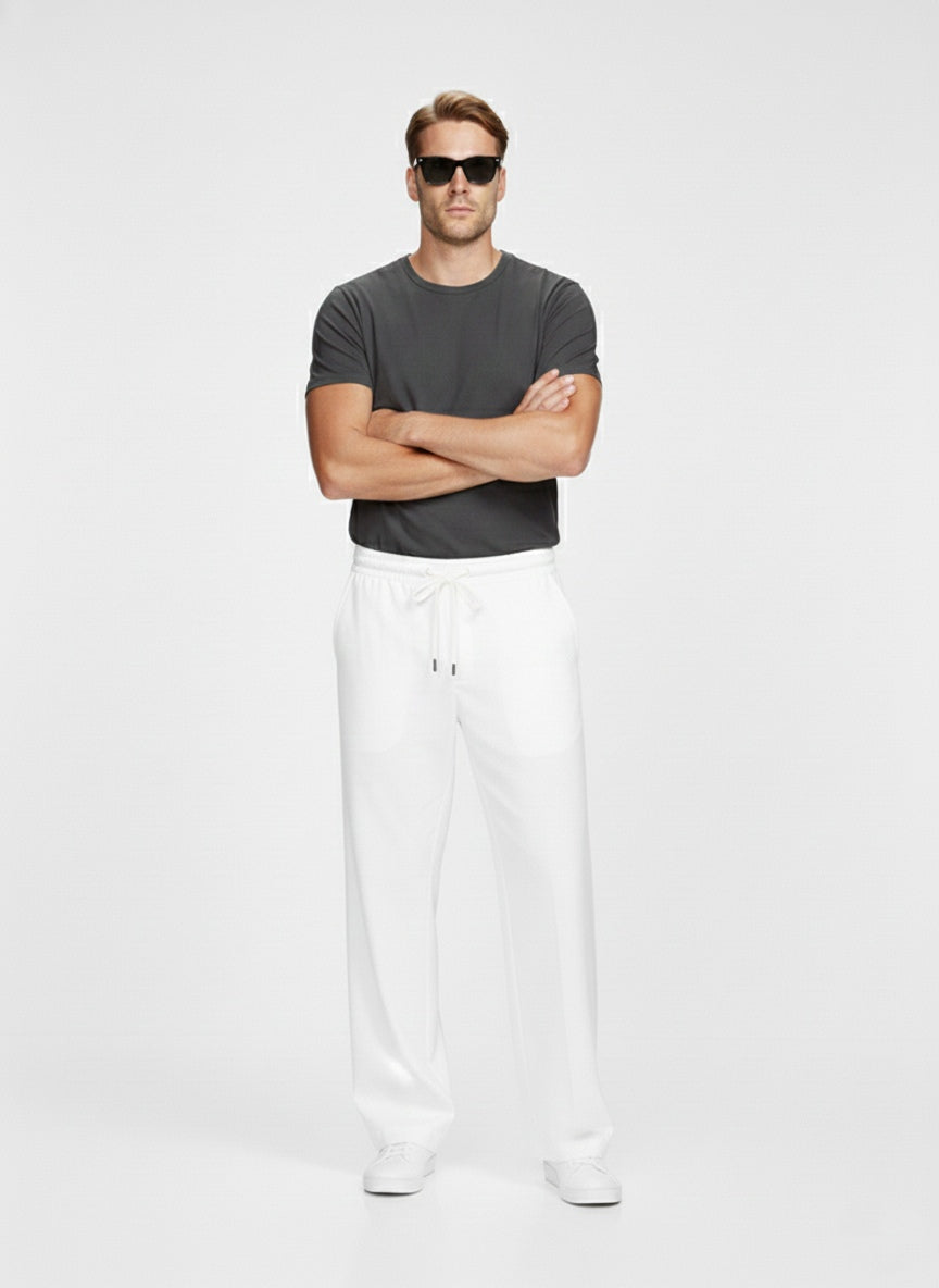 P&B Mens Wide Leg Trousers Pack of 2