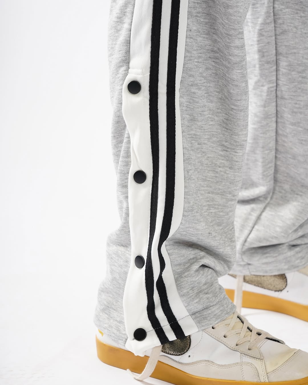 Pack of 2 Side Slit Pant (Black + Grey)