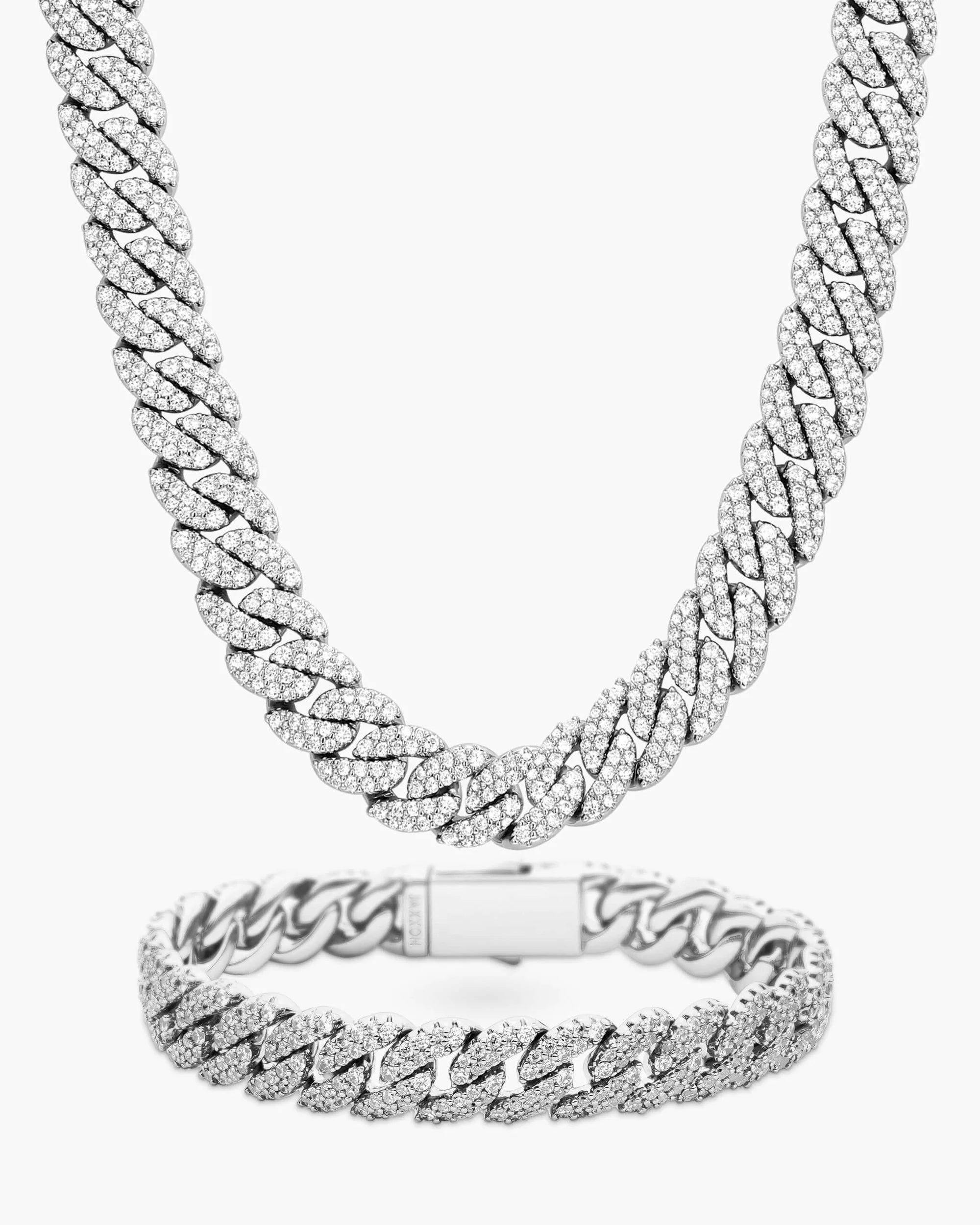 Iced Out Cuban Set - 10mm